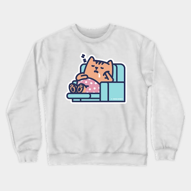 Chill Cat Crewneck Sweatshirt by meowproject